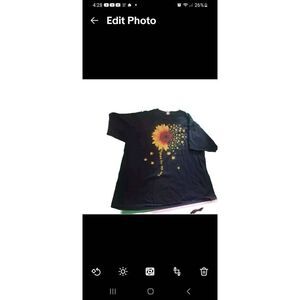 Short sleeve cannabis leaves sunflower you are my sunshine tee Extra large